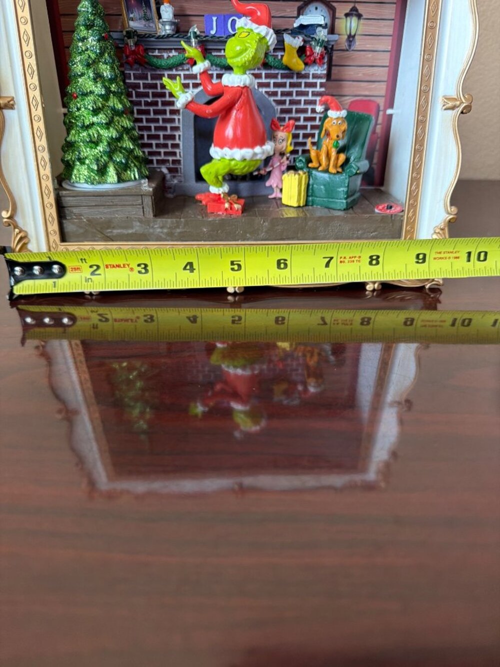 2025 Gemmy the Grinch Animated Tabletop Window Scene Musical Lighted w/Box - Picture 10 of 15